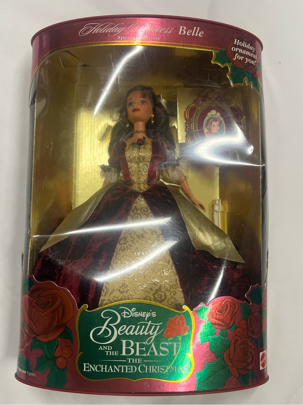 Disney Barbie Belle Holiday Doll - Red and Gold Gown